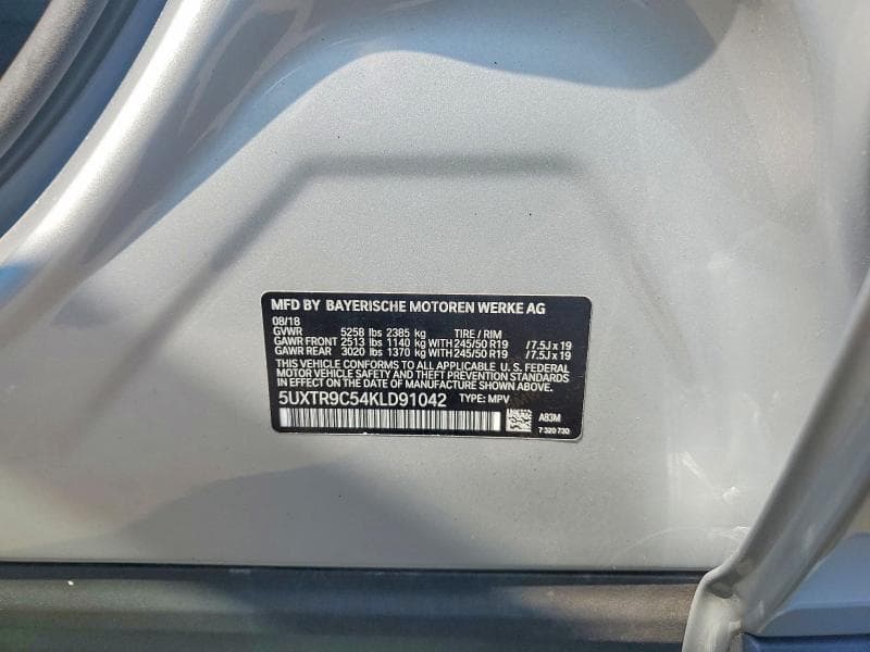 2019 BMW X3 XDRIVE30I 13