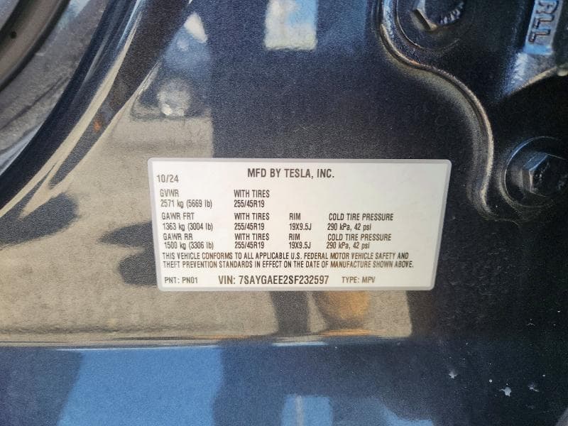 2025 TESLA MODEL Y 13