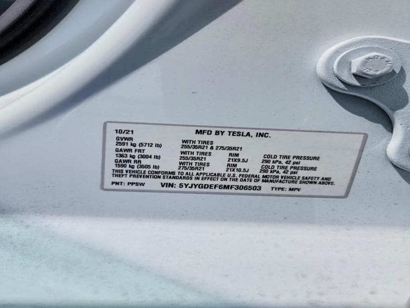 2021 TESLA MODEL Y 13