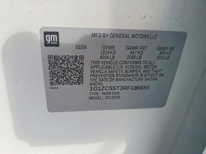 2024 CHEVROLET MALIBU LS 12