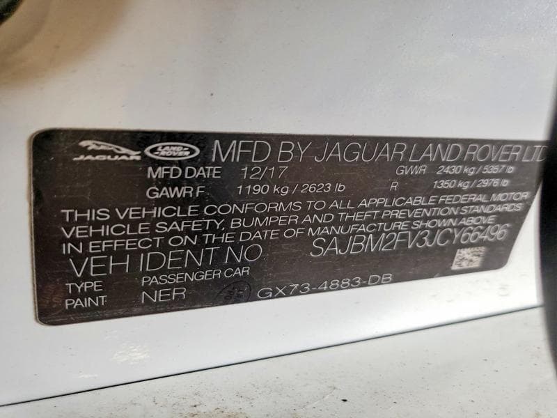 2018 JAGUAR XF SPORT LUXURY 12