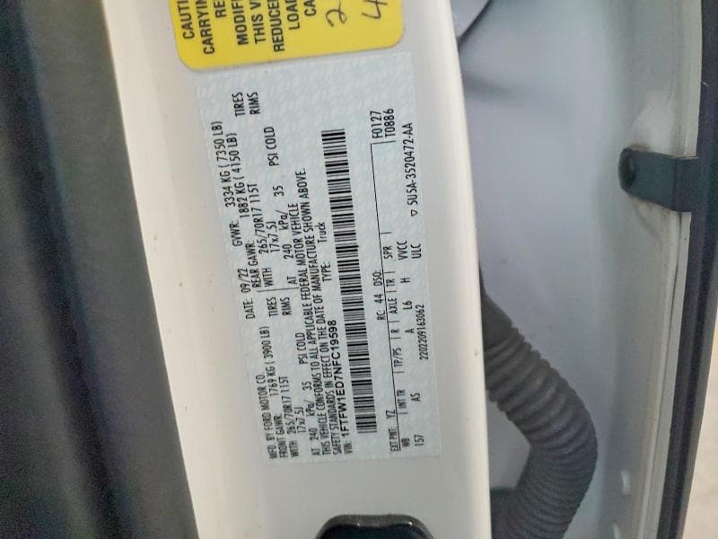 2022 FORD F150 SUPERCREW 12