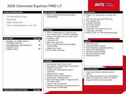 2026 CHEVROLET EQUINOX LT 12