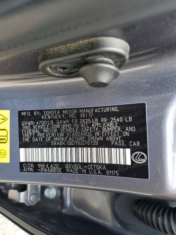2017 LEXUS ES 350 12