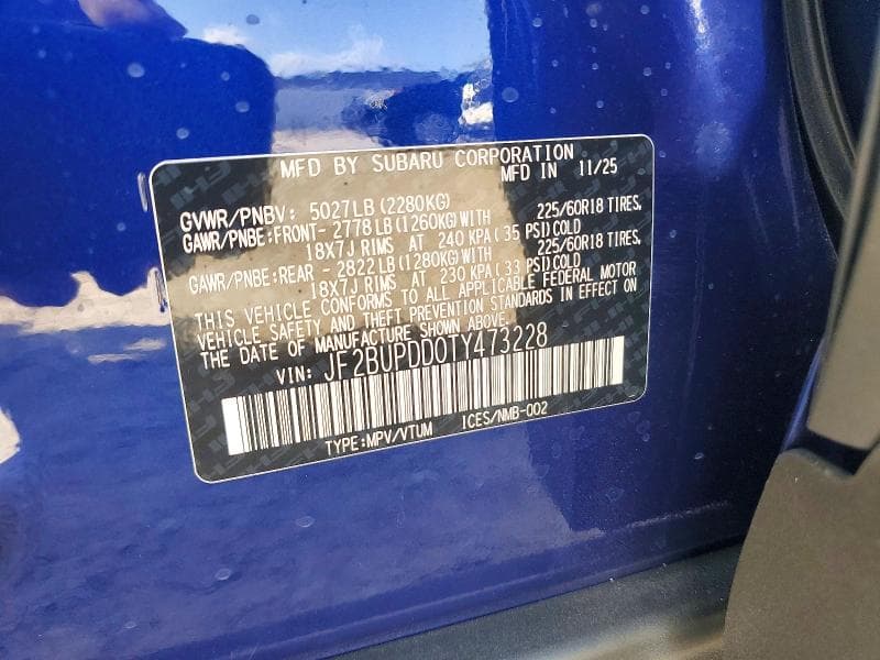 2026 SUBARU OUTBACK LIMITED 13