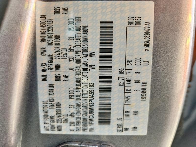 2023 FORD ESCAPE ST LINE 13