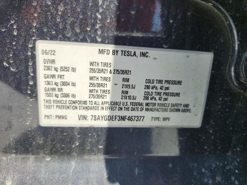 2022 TESLA MODEL Y 13