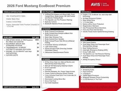 2026 FORD MUSTANG 12