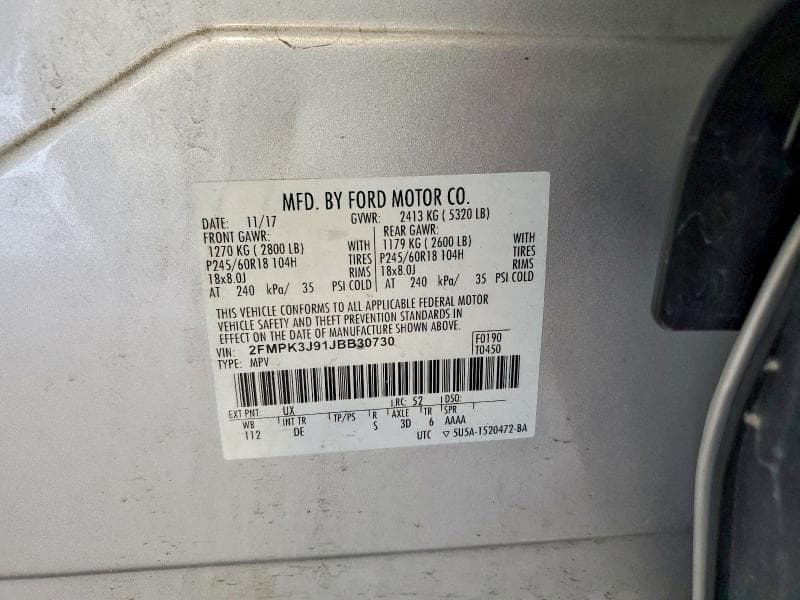 2018 FORD EDGE SEL 14