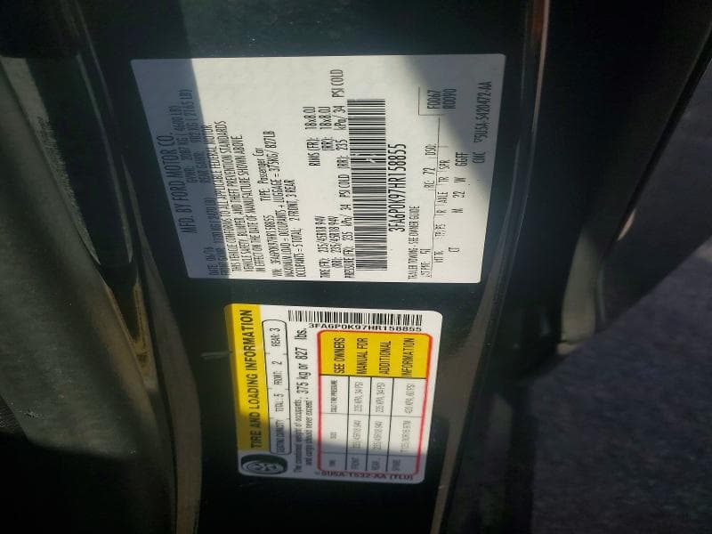 2017 FORD FUSION TITANIUM 12