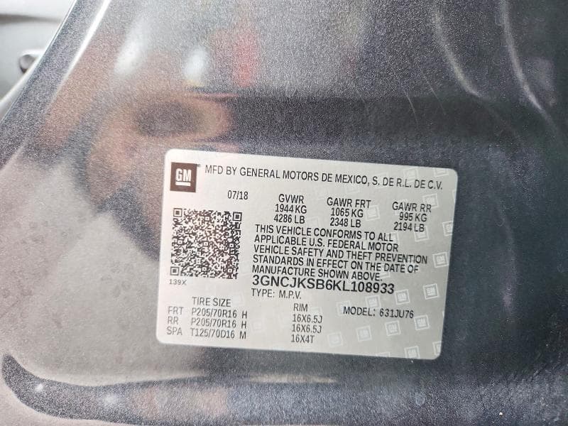 2019 CHEVROLET TRAX LS 12