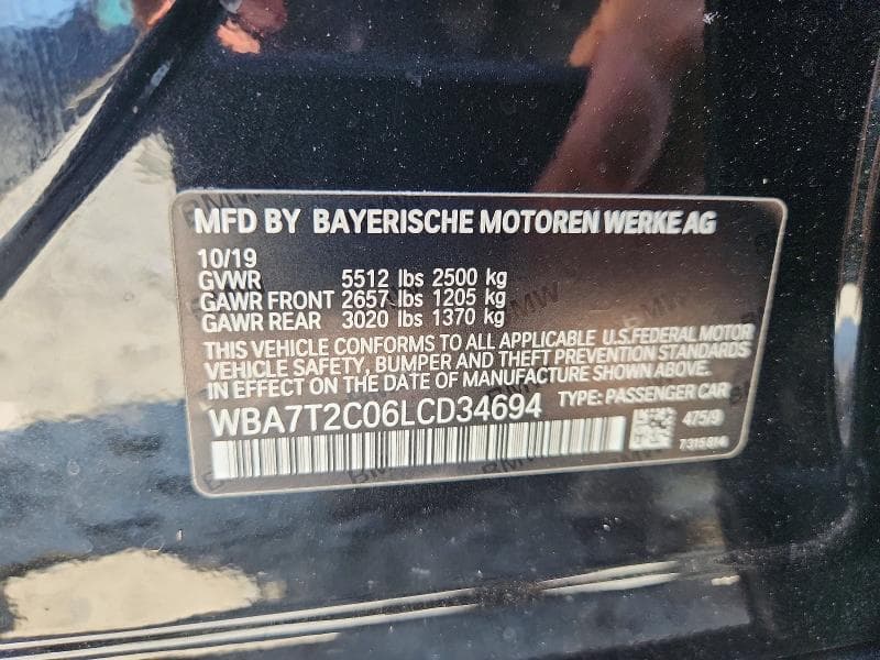 2020 BMW 740 I 12