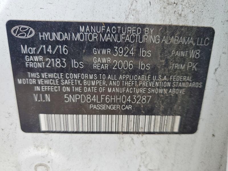2017 HYUNDAI ELANTRA SE 12