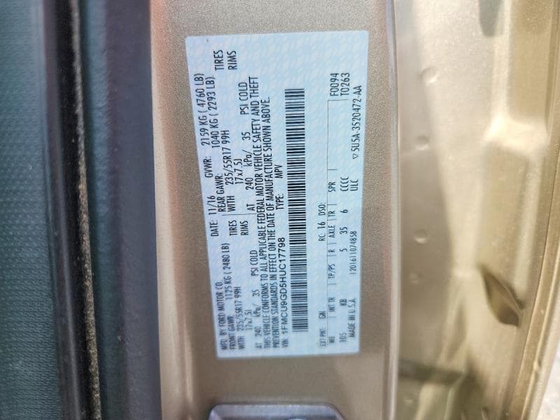 2017 FORD ESCAPE SE 13