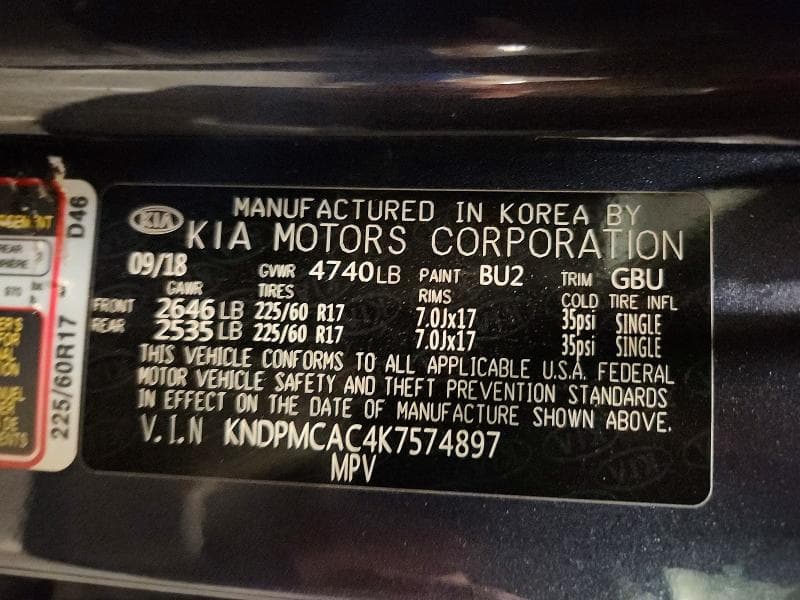 2019 KIA SPORTAGE LX 14