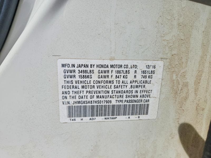 2017 HONDA FIT EX 12