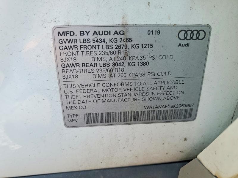 2019 AUDI Q5 PREMIUM 14