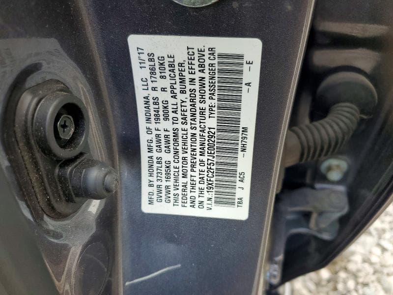 2018 HONDA CIVIC LX 12