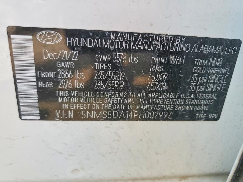 2023 HYUNDAI SANTA FE LIMITED 13