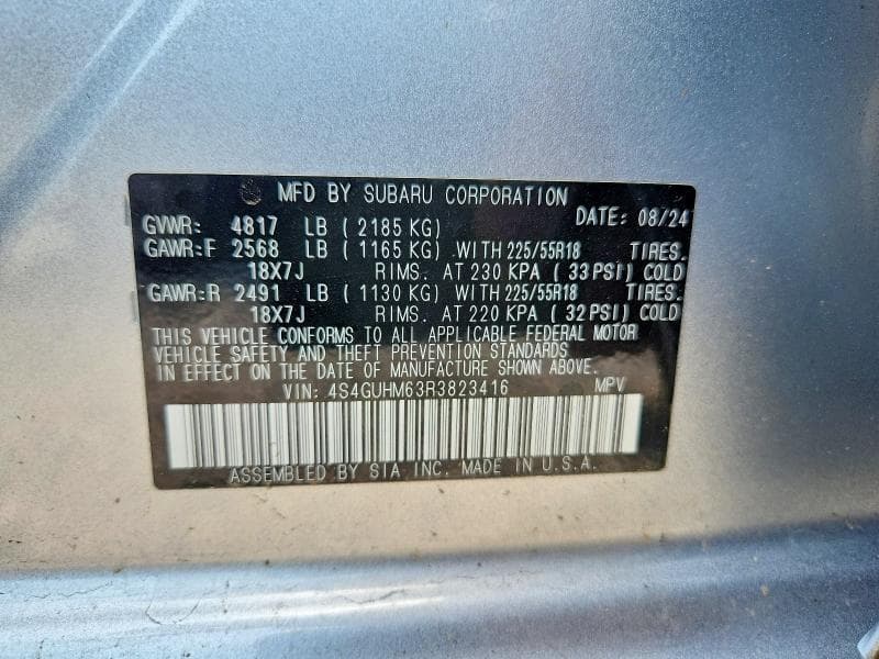 2024 SUBARU CROSSTREK LIMITED 13