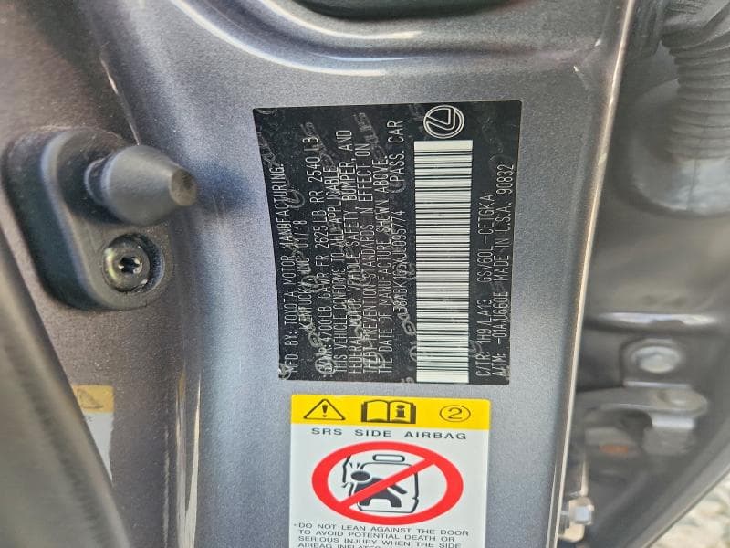 2018 LEXUS ES 350 12