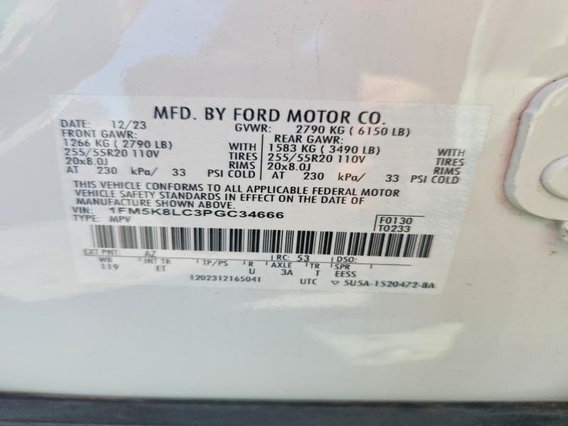 2023 FORD EXPLORER KING RANCH 14