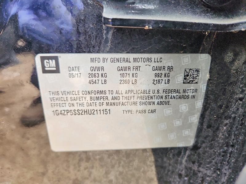2017 BUICK LACROSSE ESSENCE 12