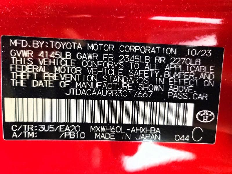 2024 TOYOTA PRIUS LIMITED 12