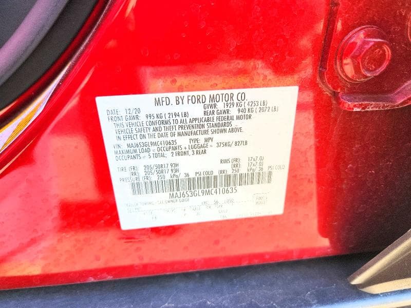 2021 FORD ECOSPORT SE 13