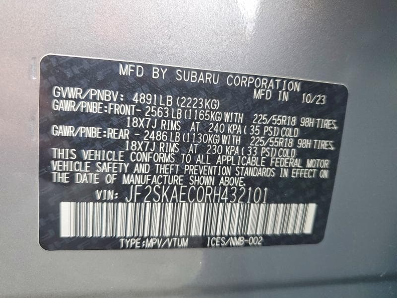 2024 SUBARU FORESTER SPORT 13