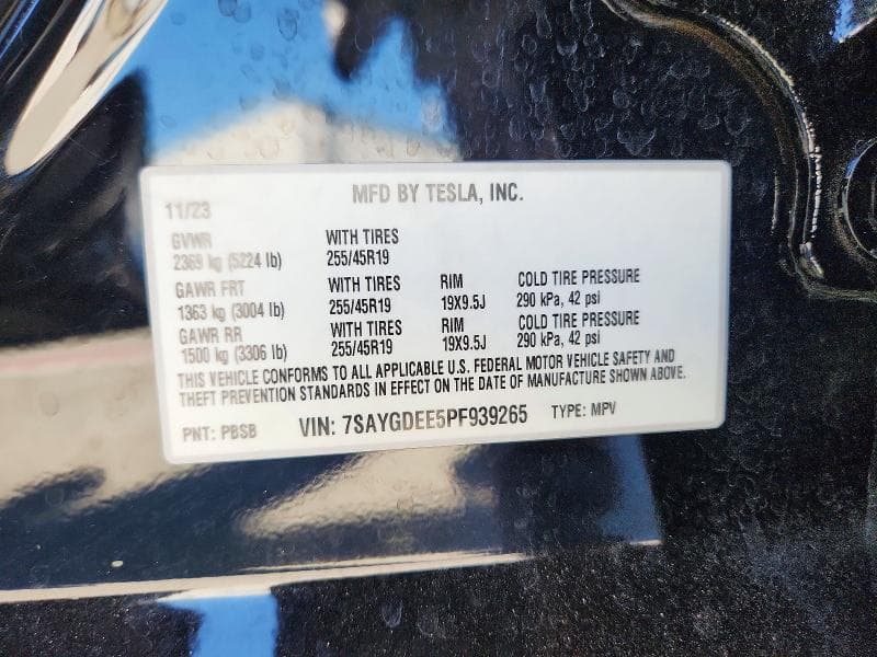 2023 TESLA MODEL Y 14