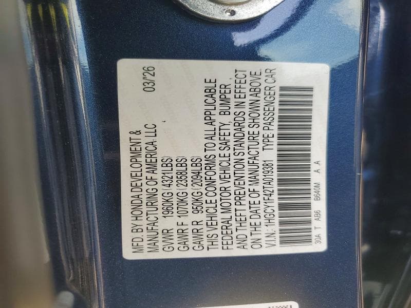 2026 HONDA ACCORD SE 13