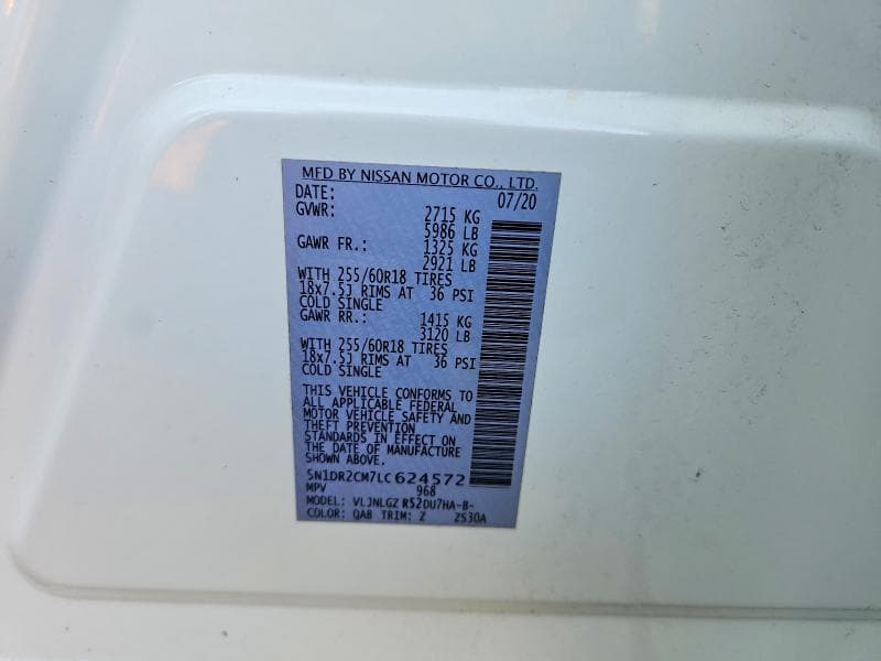 2020 NISSAN PATHFINDER SL 12
