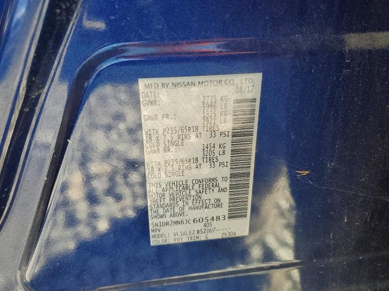 2018 NISSAN PATHFINDER SV 13