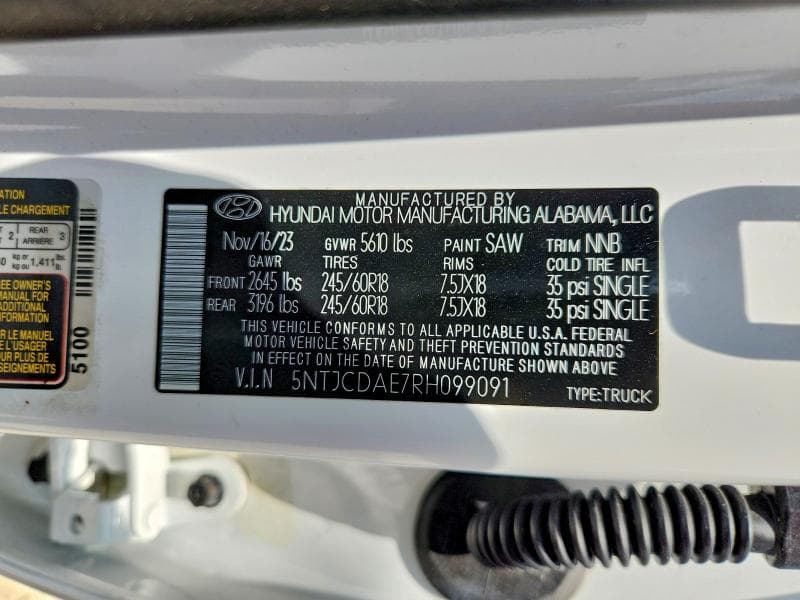 2024 HYUNDAI SANTA CRUZ SEL 13