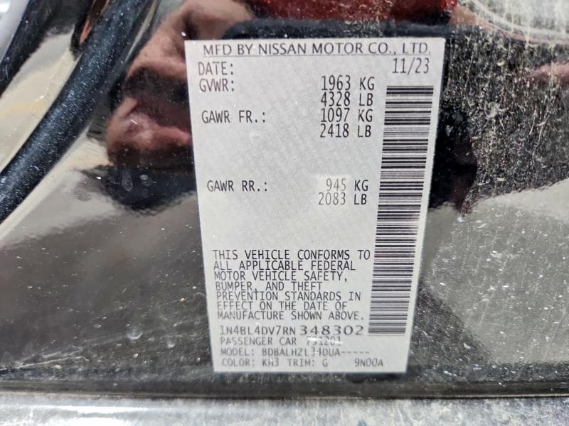 2024 NISSAN ALTIMA SV 12