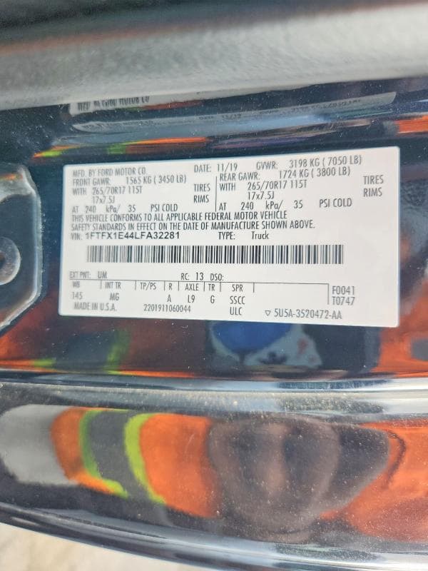 2020 FORD F150 SUPER CAB 12