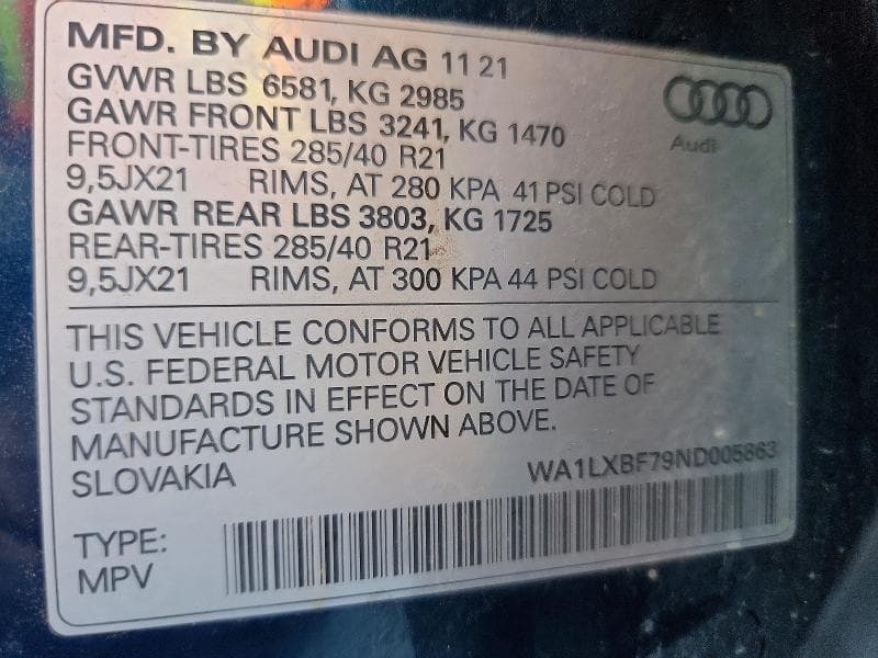 2022 AUDI Q7 PREMIUM PLUS 14