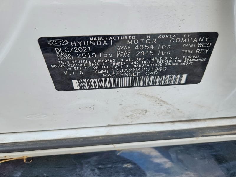 2022 HYUNDAI SONATA SEL 13