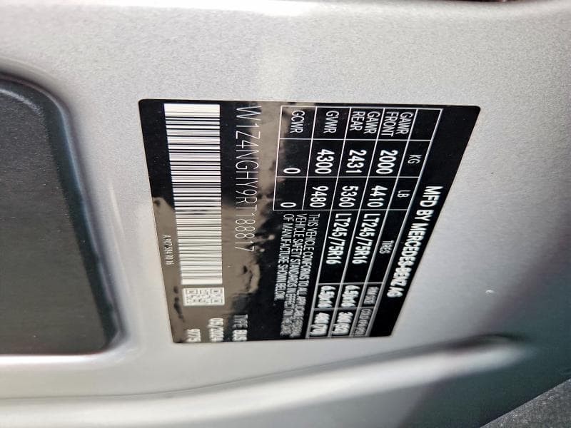 2024 MERCEDES-BENZ SPRINTER 2500 14