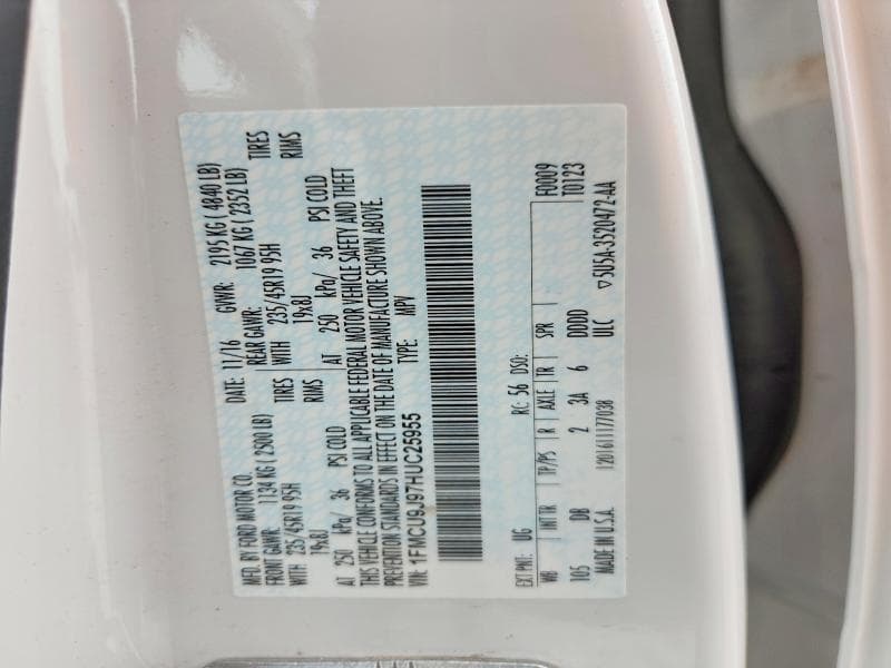 2017 FORD ESCAPE TITANIUM 13