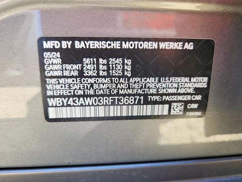 2024 BMW I4 EDRIVE 35 12