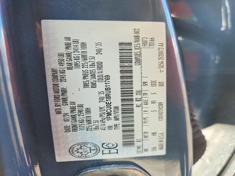 2024 FORD ESCAPE 12