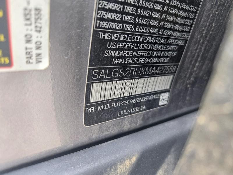 2021 LAND ROVER RANGE ROVER HSE WESTMINSTER EDITION 10