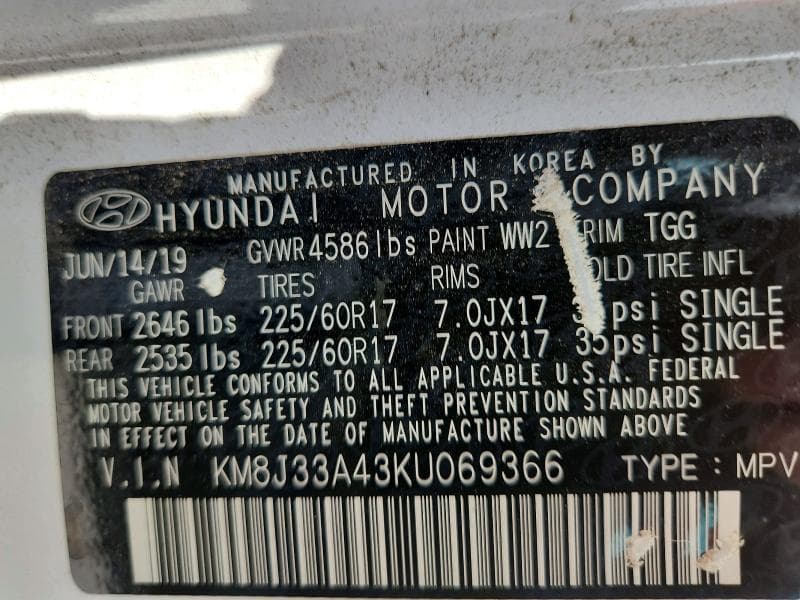 2019 HYUNDAI TUCSON VALUE 13
