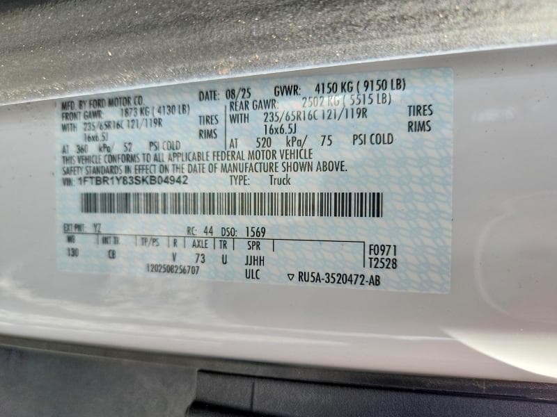 2025 FORD TRANSIT T-250 14