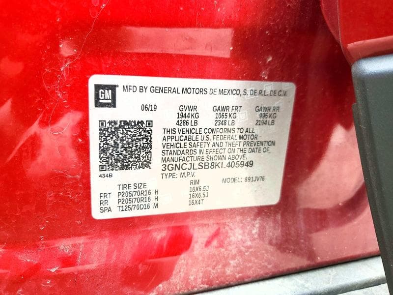 2019 CHEVROLET TRAX 1LT 13