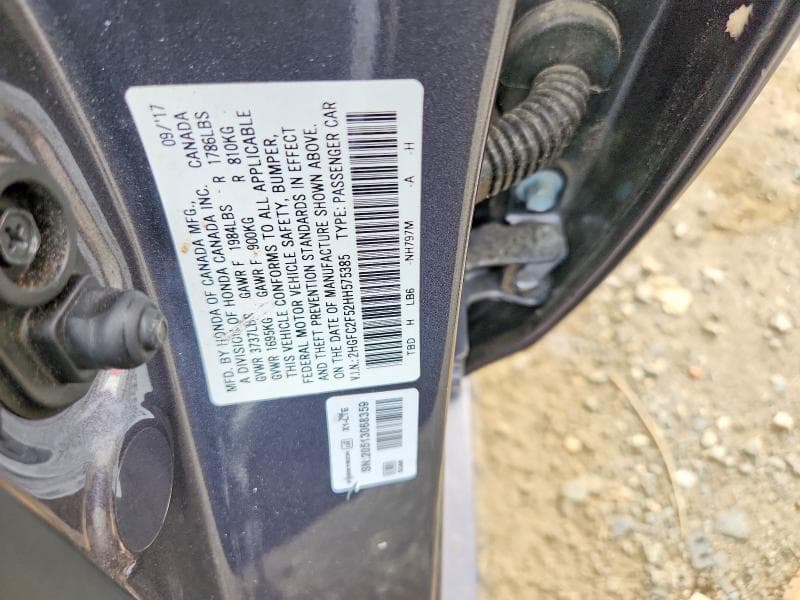 2017 HONDA CIVIC LX 12