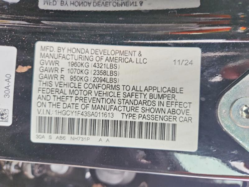2025 HONDA ACCORD SE 12