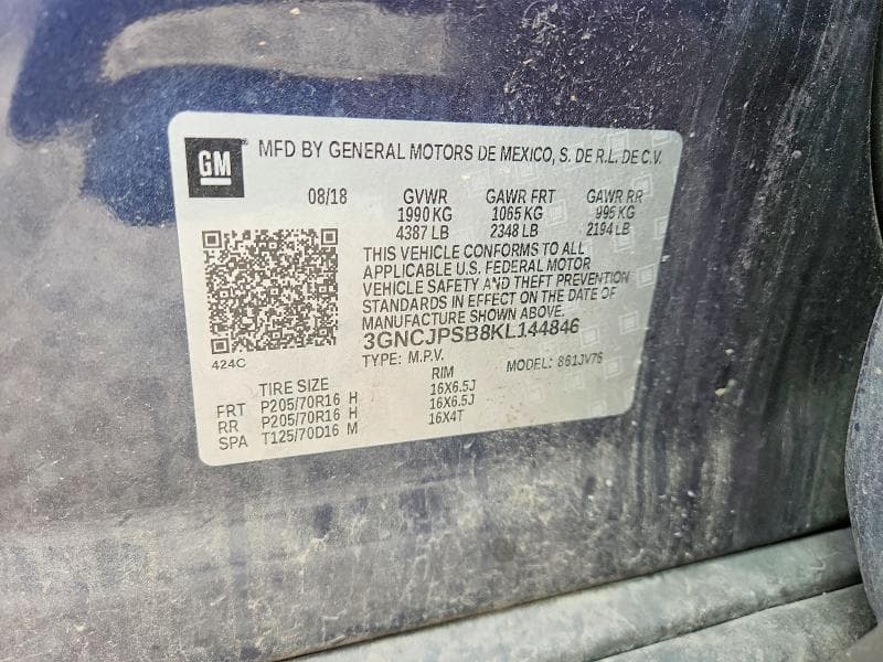 2019 CHEVROLET TRAX 1LT 13